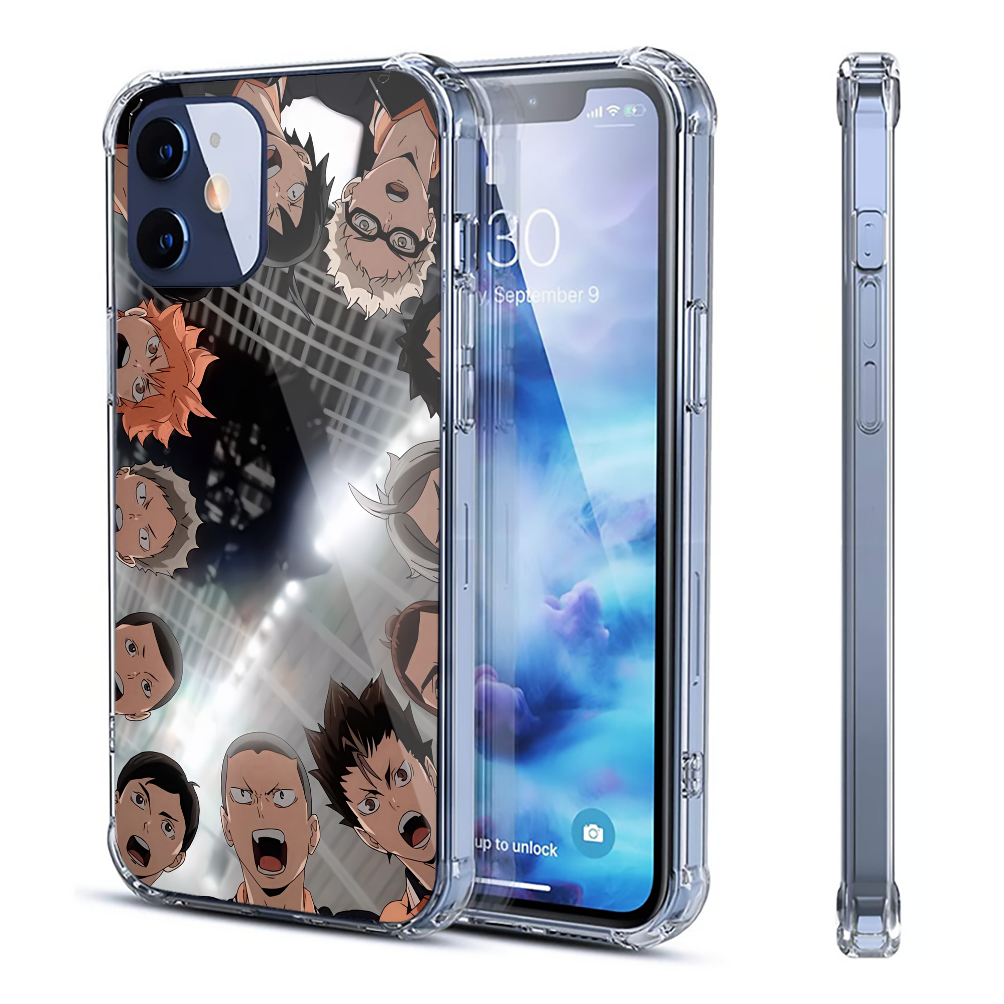 （画像用） ハイキュー!! Haikyu!! 【iPhone 12シリーズ対応】透明スマホケース（クリアソフトケース）